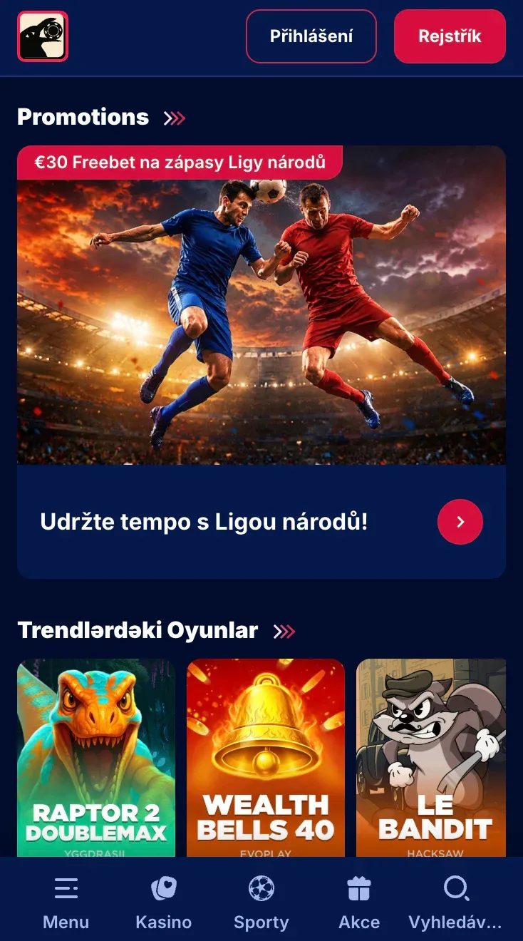 Hrajte na mobilním telefonu v Reelraven